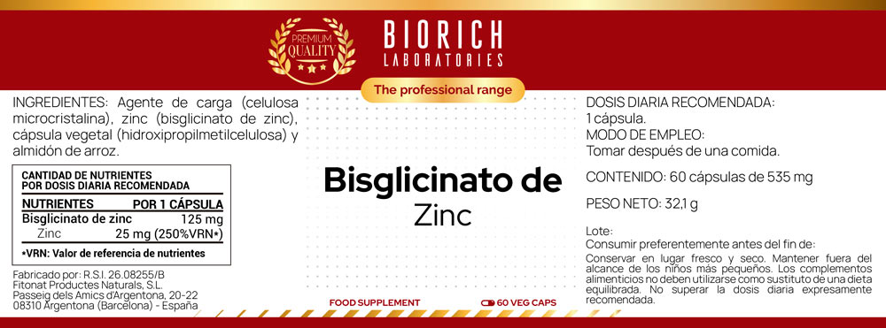 Bisglicinato de Zinc