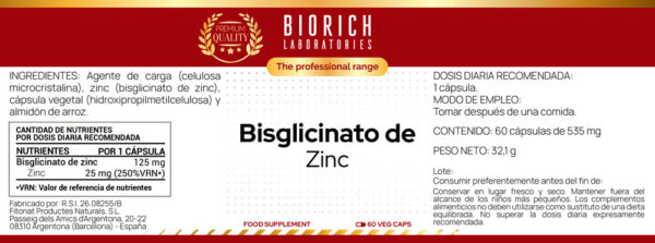 Bisglicinato de Zinc