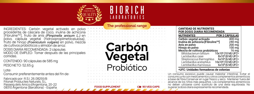 Carbon Vegetal Probiot