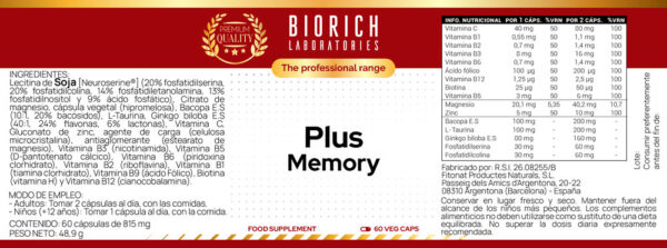 PLUS MEMORY 60 COMP - Imagen 2